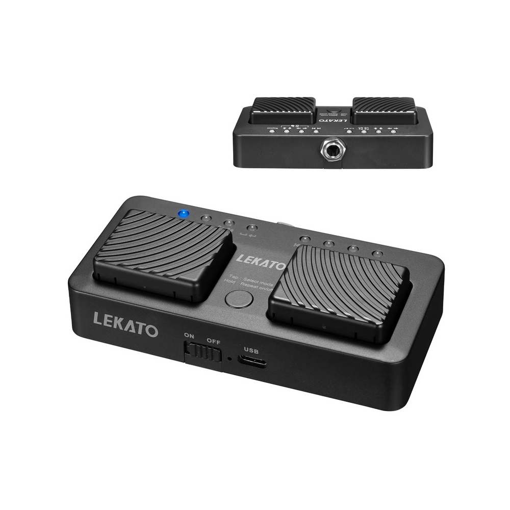 LEKATO PD6 Wireless Page Turner Silent Pedal
