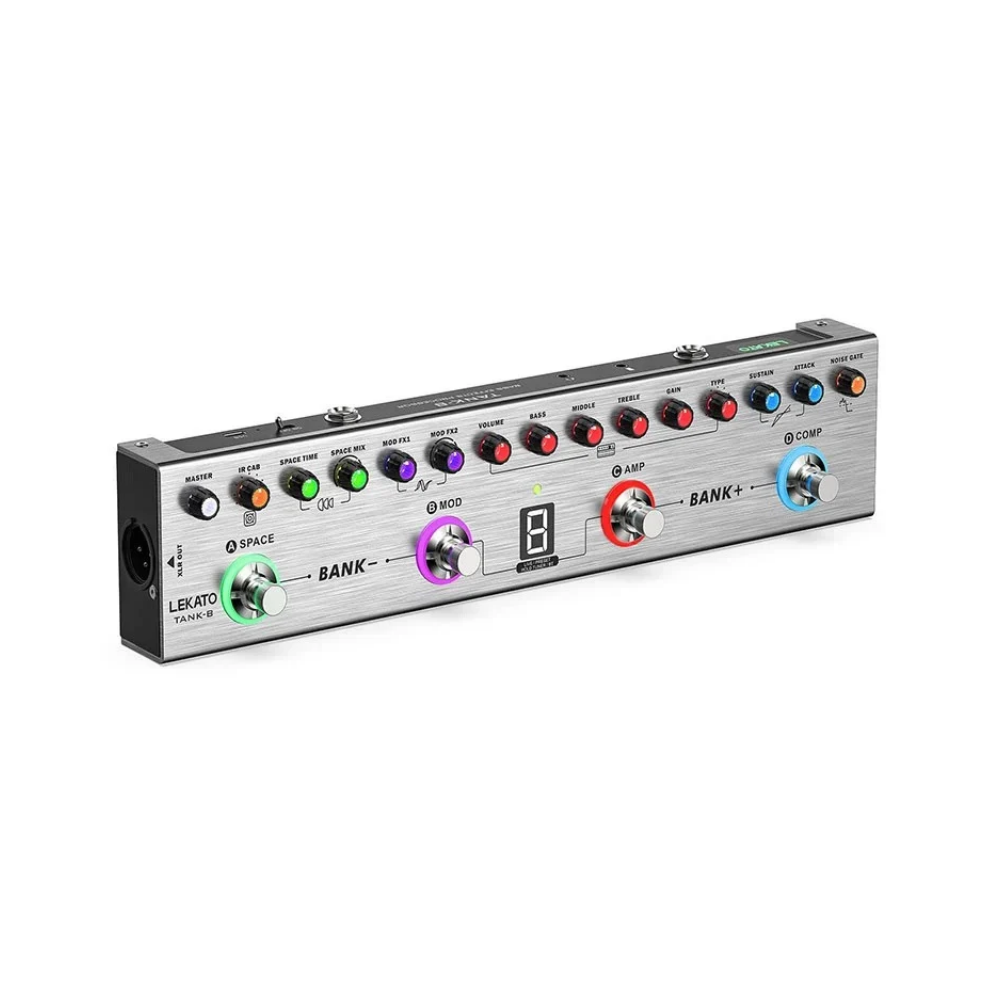 LEKATO Tank-B Bass Effect Processor Pedal
