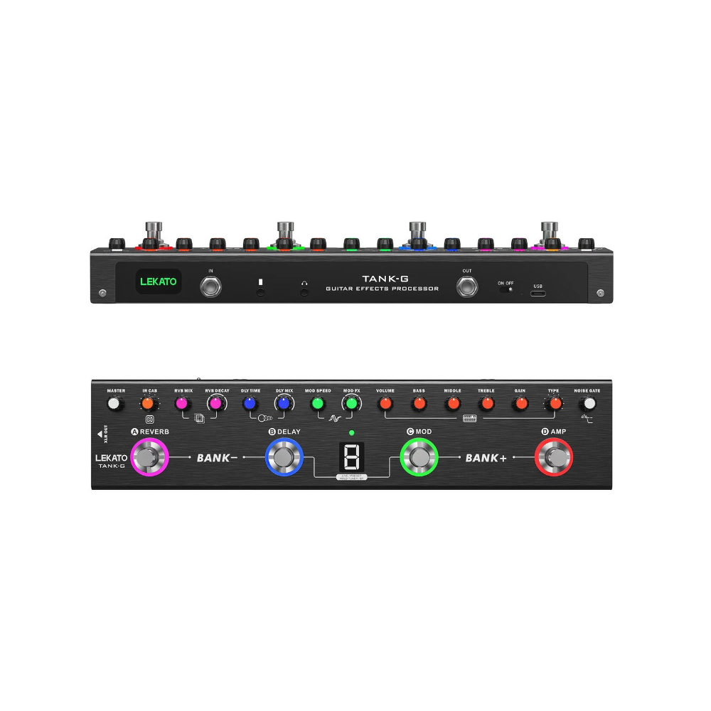 LEKATO Tank-G Guitar Effect Processor Pedal

