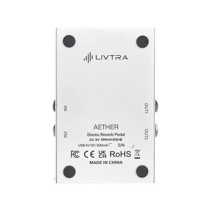 Livtra Music AETHER Stereo Reverb Pedal
