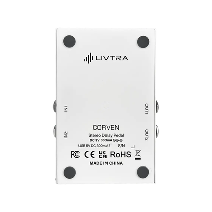 Livtra Music CORVEN Stereo Delay Pedal
