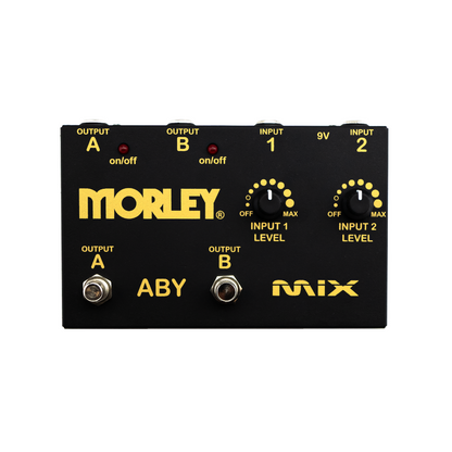 Morley Gold Series ABY MIX 2-button Switcher/Mixer Pedal