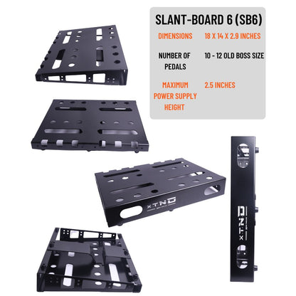 RigMojo XTND (SB6) Slope-Board Modular Pedalboard