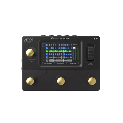 Singular Sound Aeros Loop Studio Gold Edition Stereo Looper Pedal
