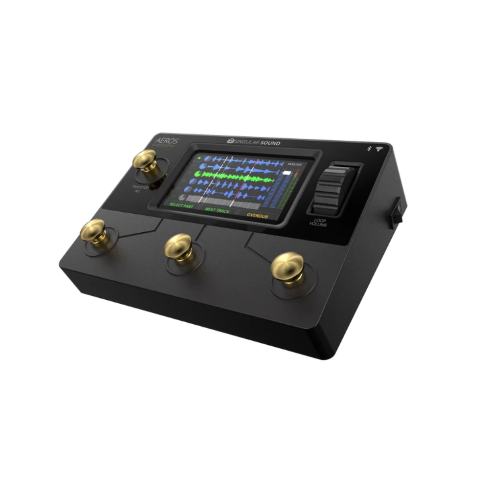 Singular Sound Aeros Loop Studio Gold Edition Stereo Looper Pedal
