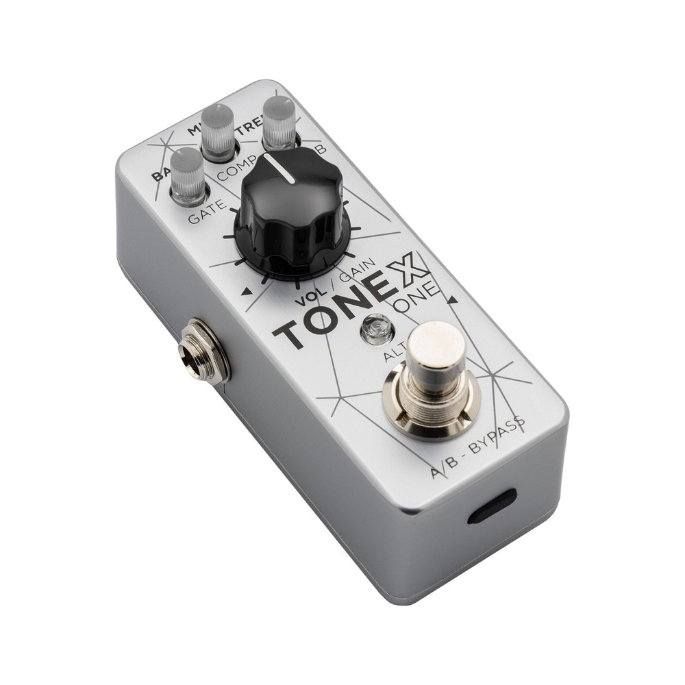 IK Multimedia TONEX ONE Pedal Bass Edition Amplifier/Cab/Effect Modeling Pedal - Silver
