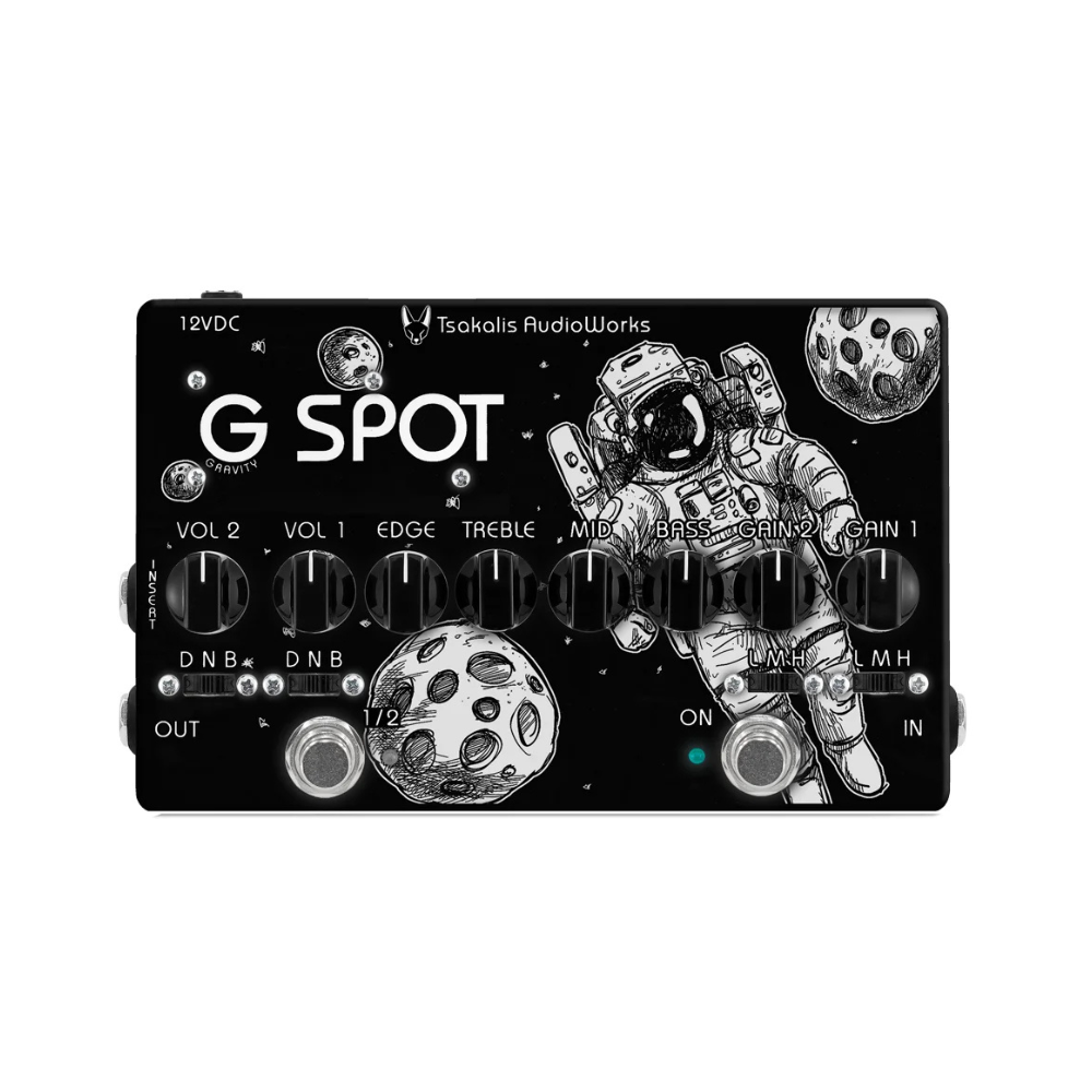 Tsakalis Audioworks Gravity Spot - All Tube Dual High Gain Overdrive - Distortion Pedal