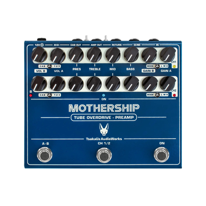 Tsakalis Audioworks MOTHERSHIP - Tube Overdrive – Preamp Pedal