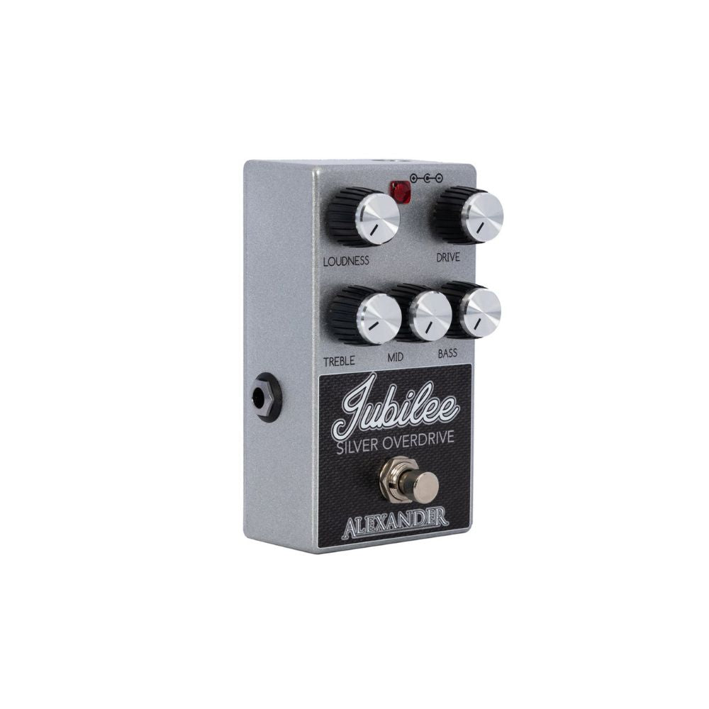 Alexander Pedals Jubilee Silver Overdrive Pedal Side