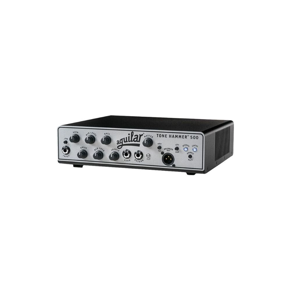 Aguilar Tone Hammer 500 Bass Amp. Lightweight, Class D, 500 Watts Side