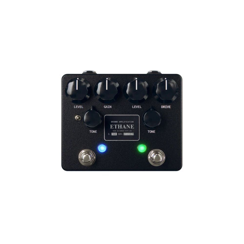 Browne Amplification Ethane Dual Overdrive Effect Pedal Matte Black