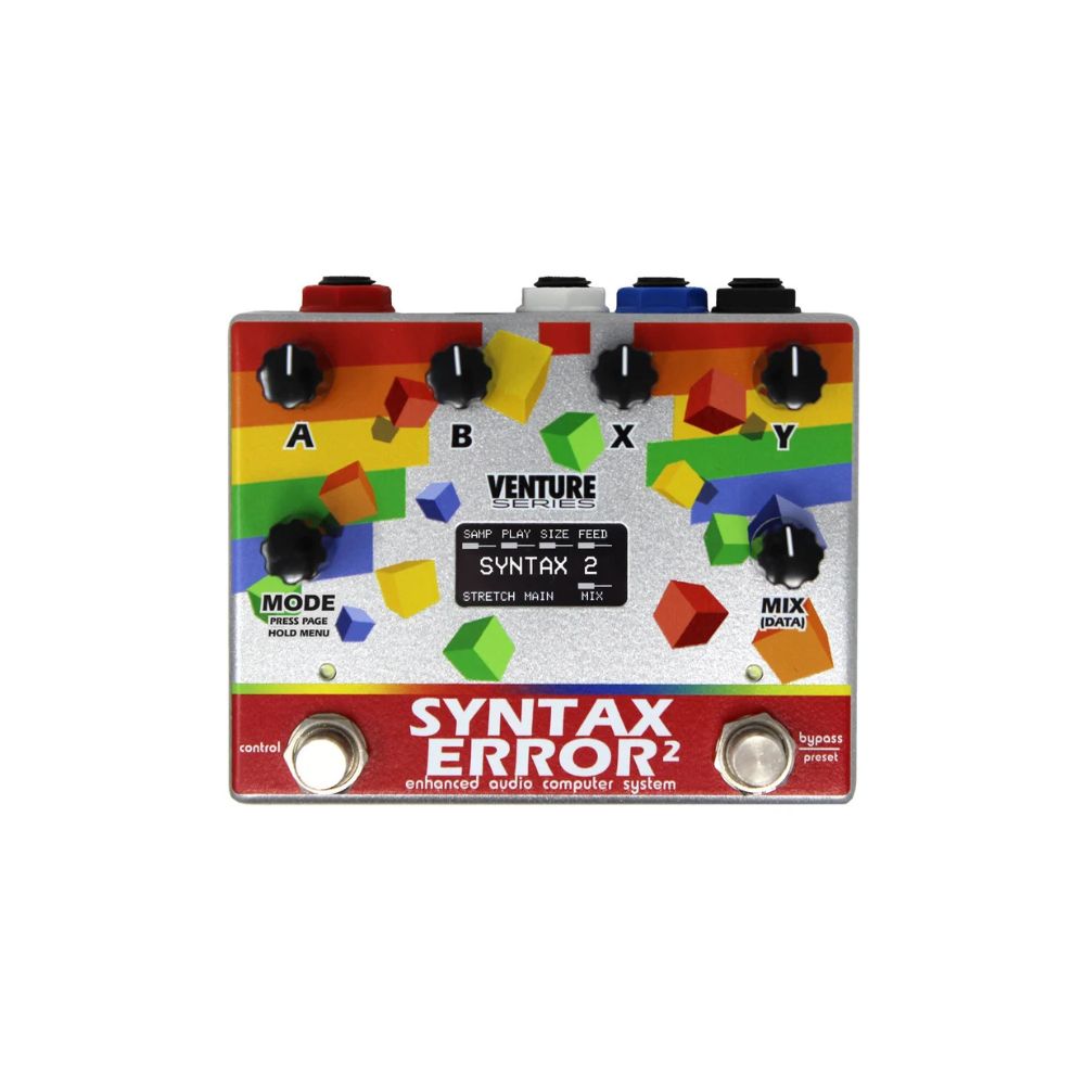 Alexander Pedals Syntax Error 2 Stereo Pitch Shift Pedal Breakout Silver