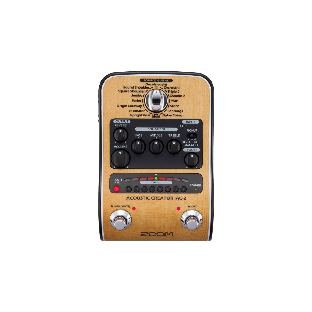 Zoom AC-2 Acoustic Creator - Enhanced Direct Box Front