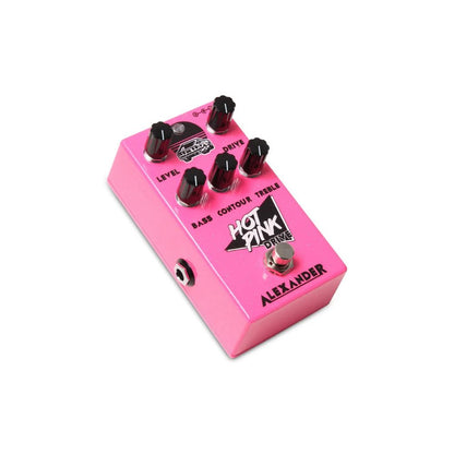 Alexander Pedals Hot Pink Drive Overdrive Pedal Side