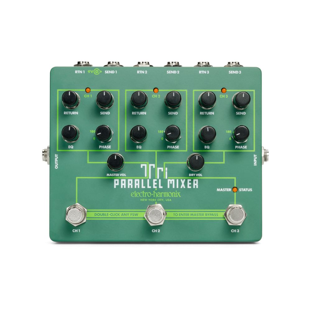 Electro-Harmonix Tri Parallel Mixer Effects Loop Mixer/Switcher Pedal