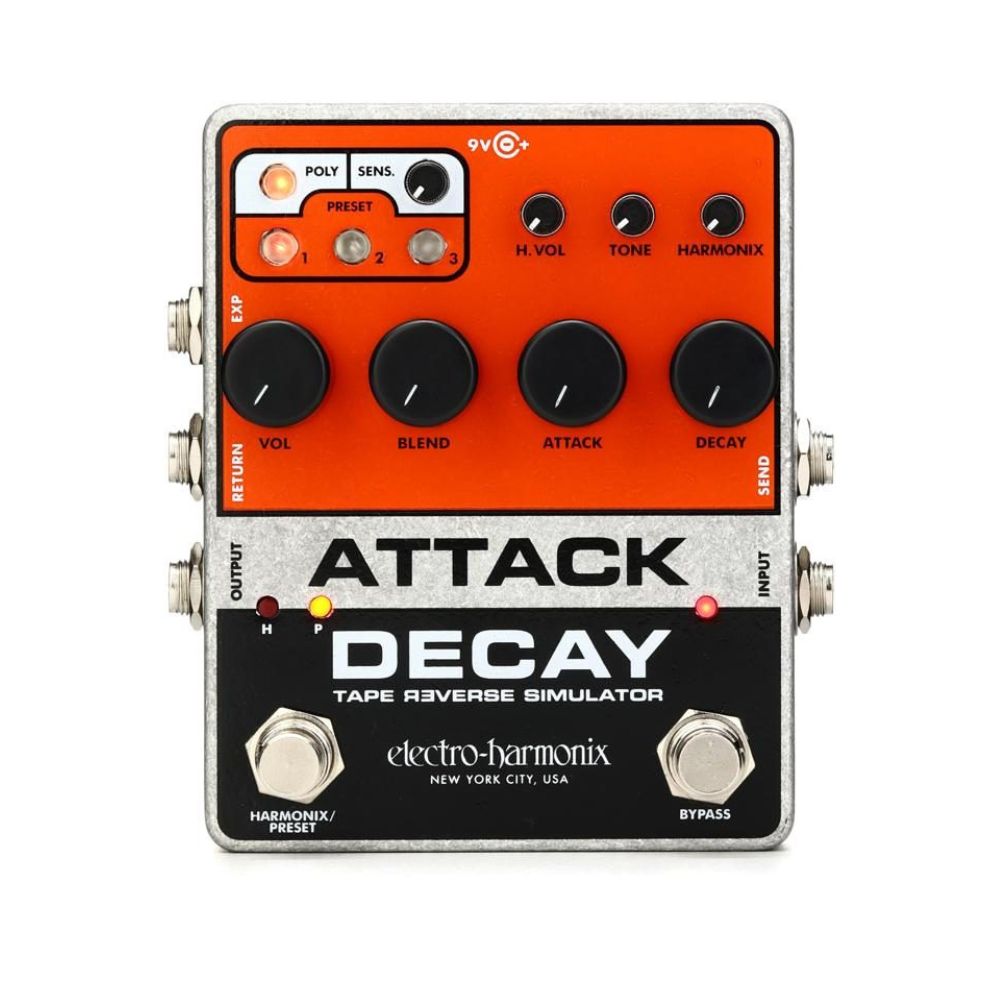 Electro-Harmonix Attack Decay Tape Reverse Simulator Pedal