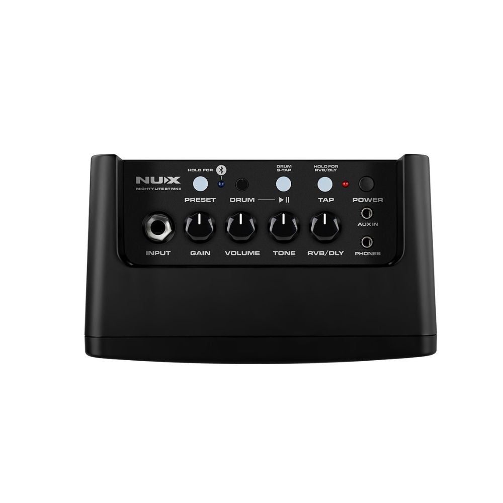 NUX Mighty Lite BT MKII Portable Desktop Guitar Amp with IRs top