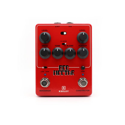Keeley Electronics Red Nectar Compressor and Overdrive Pedal Front