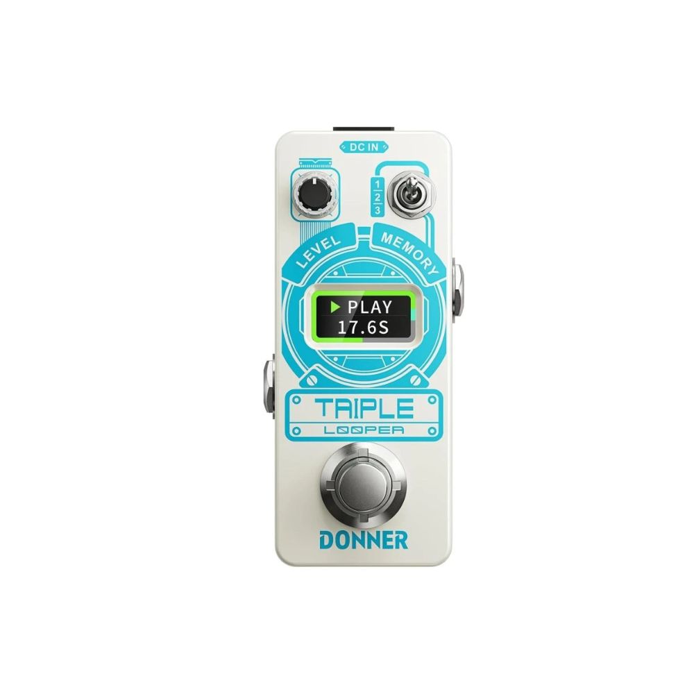 Donner Triple Looper Guitar Pedal Front