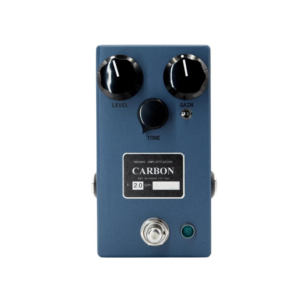 Browne Amplification Carbon V2 Overdrive Effect Pedal, Sky Blue