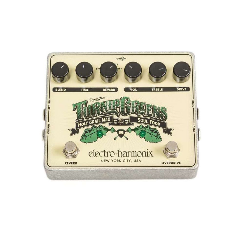 Electro-Harmonix Turnip Greens Overdrive Reverb Multi-Effect Pedal