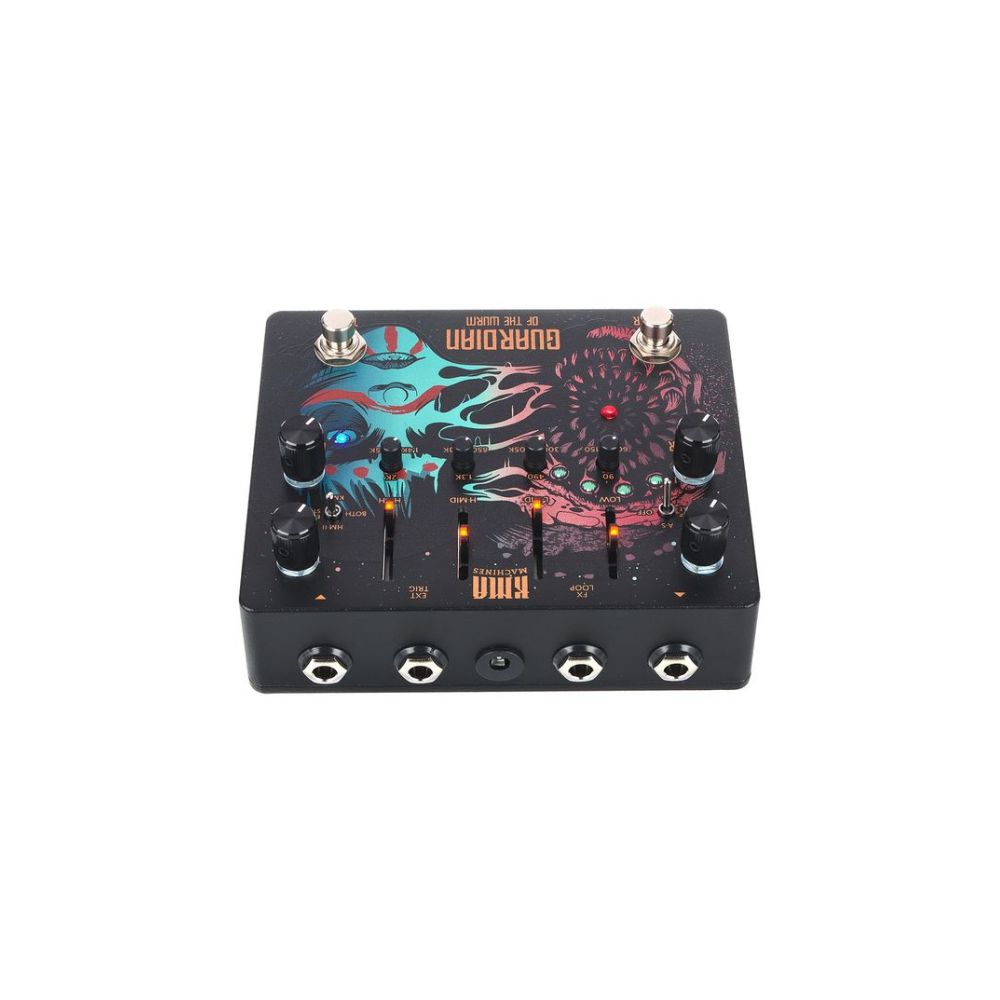 KMA Machines GUARDIAN of the WURM High-Gain Distortion and Noise Gate Pedal Rear