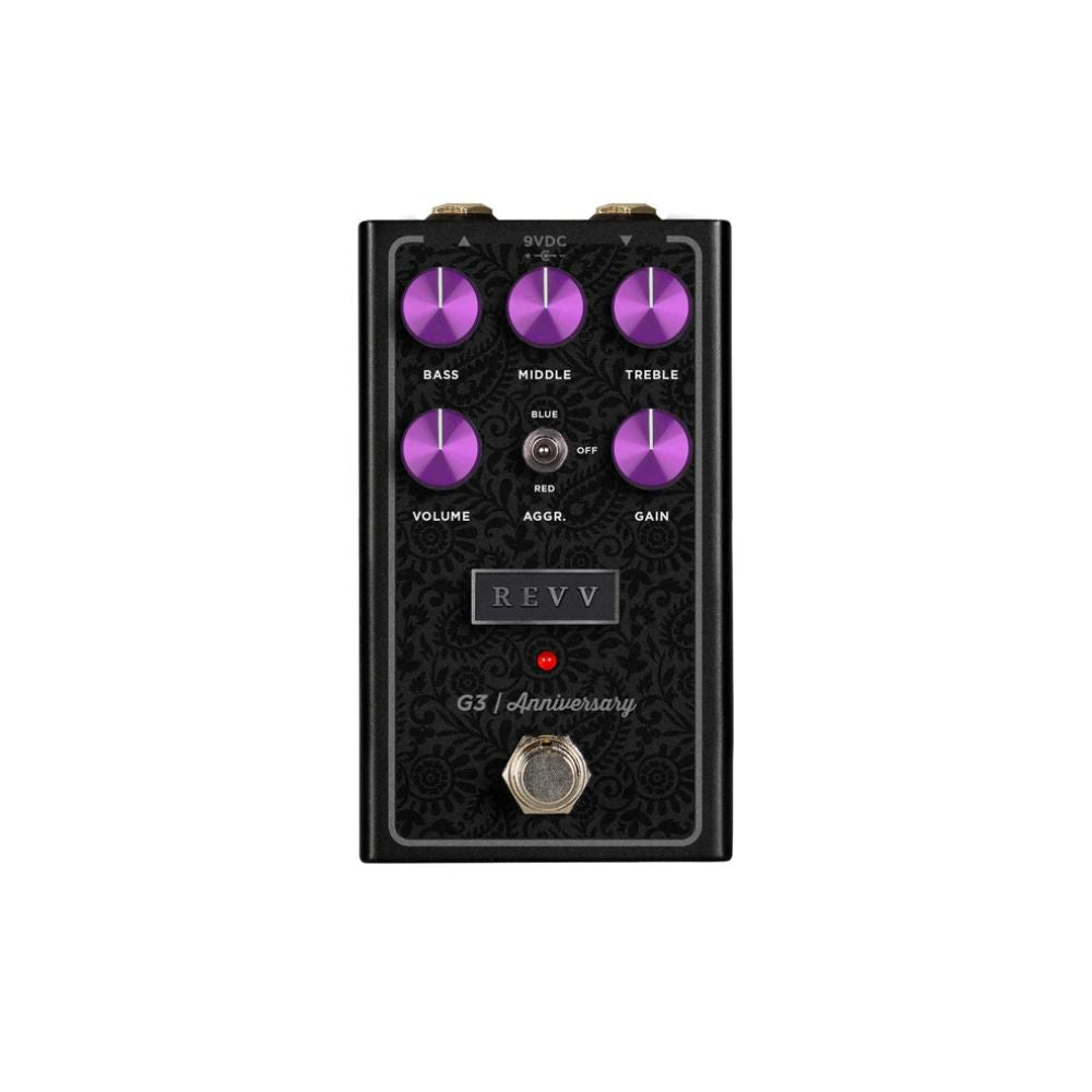 Revv Amplification G3 Purple Anniversary Edition Channel Preamp/Overdrive/Distortion Pedal Front