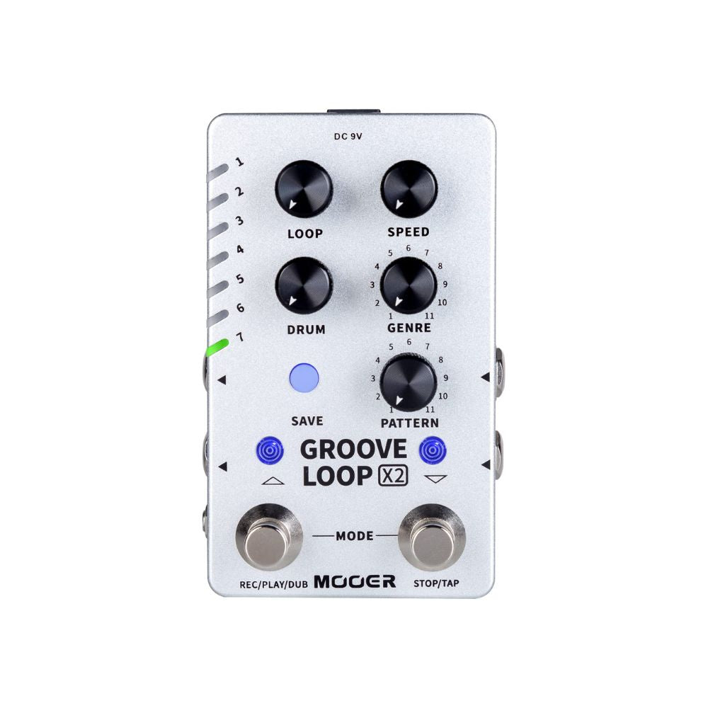 Mooer Groove Loop X2 Stereo Looper And Drum Machine Pedal