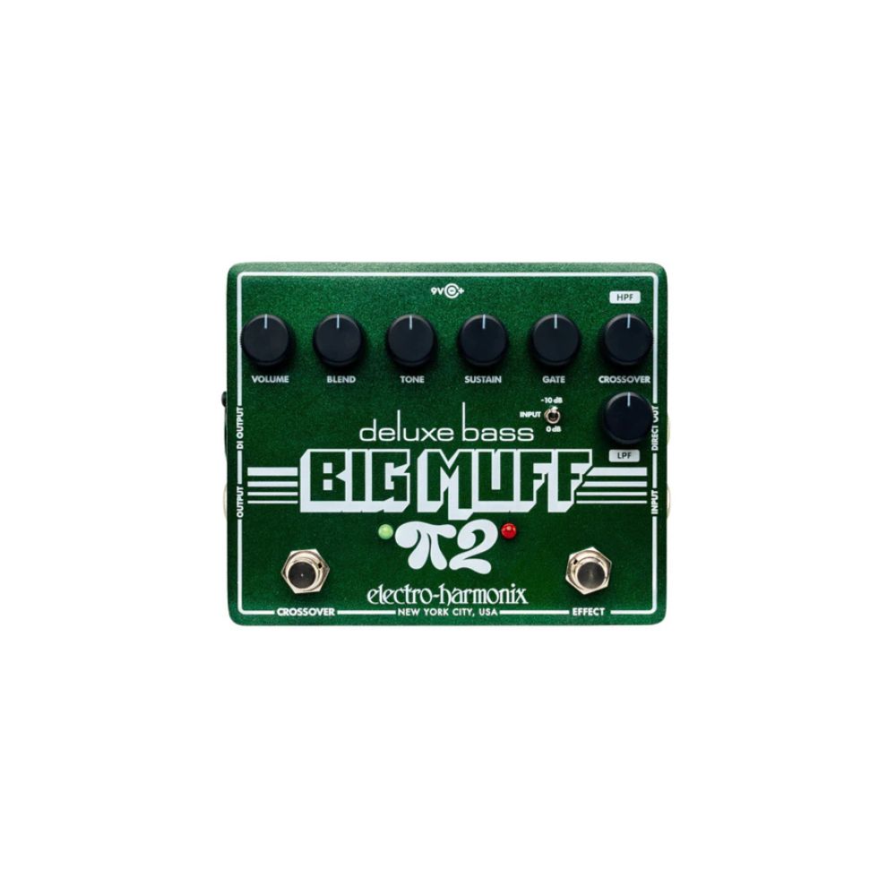 Electro-Harmonix Deluxe Bass Big Muff Pi 2 Fuzz Effect Pedal Front