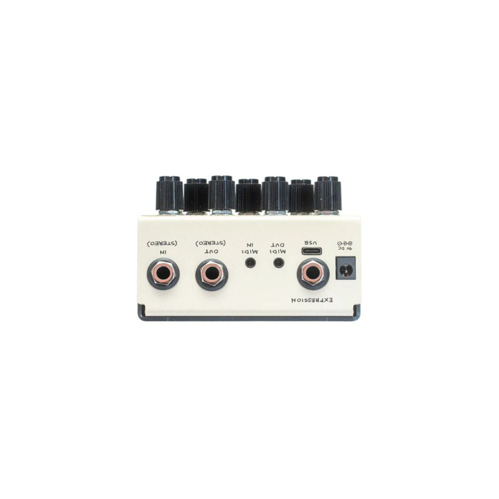 Old Blood Noise Endeavors Black Fountain Stereo Delay Effect Pedal Rear