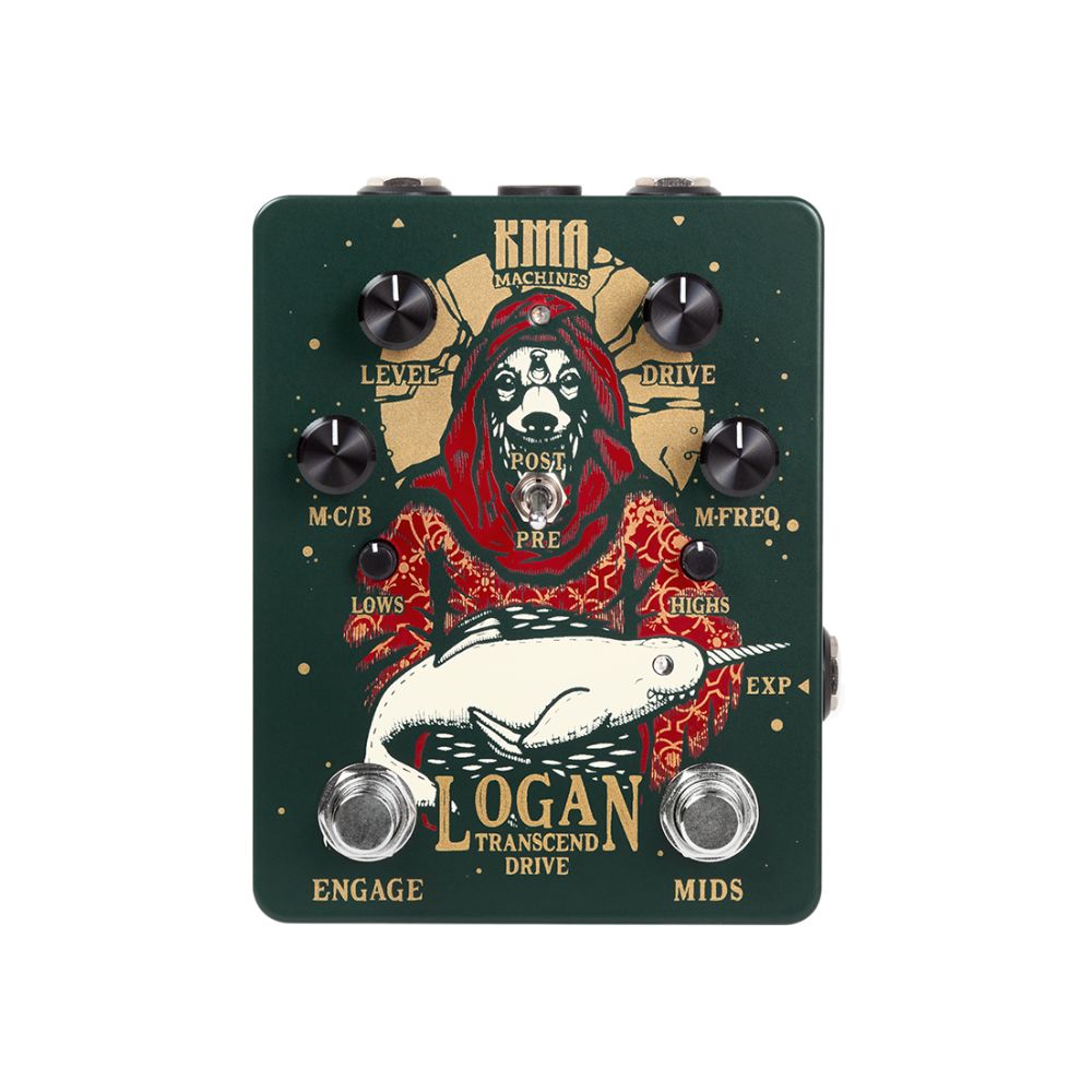 KMA Machines Logan Transcend Drive With Switchable Mid Boost Overdrive Pedal