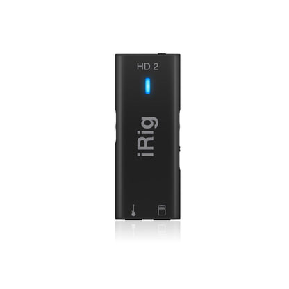 IK Multimedia iRig HD-2 Guitar Interface for iPhone, iPad, Mac and PC Front