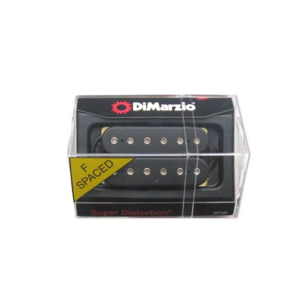 DiMarzio DP100 Super Distortion Bridge/Neck Humbucker Pickup - F-Spaced - Black