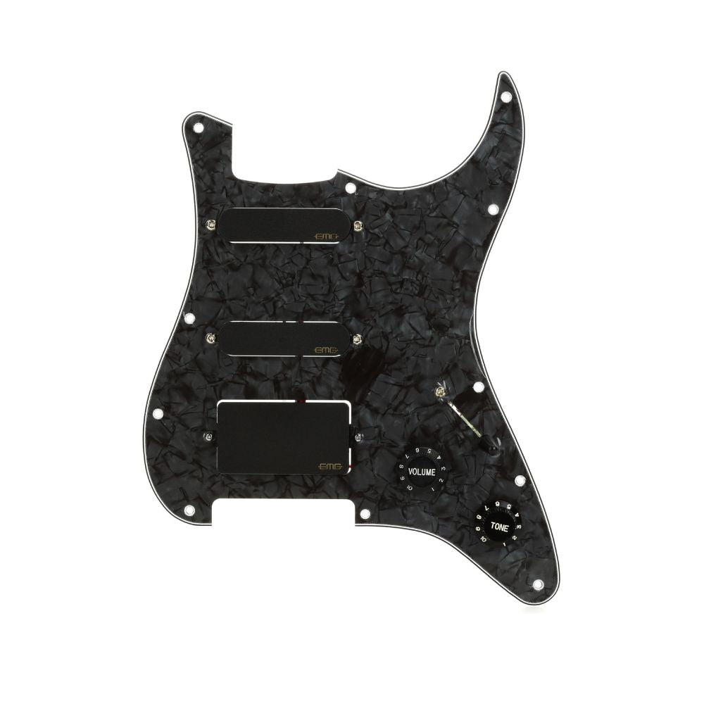 EMG SL20 Steve Lukather Signature Pre-wired Pickguard with 3 Pickups - Black Pearl