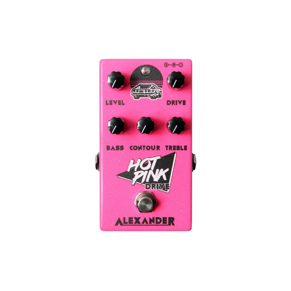 Alexander Pedals Hot Pink Drive Overdrive Pedal Front