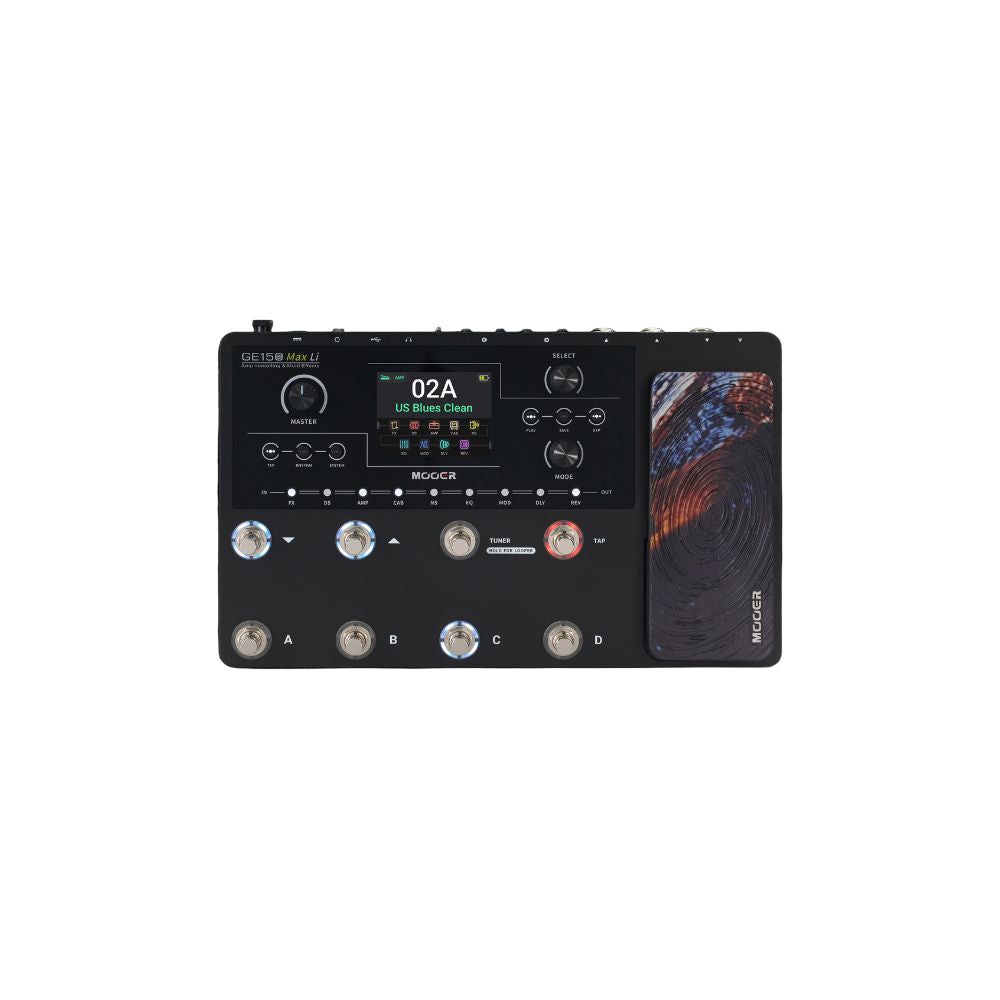 Mooer GE150 Plus Li Amp modelling & Multi Effects Processor Front