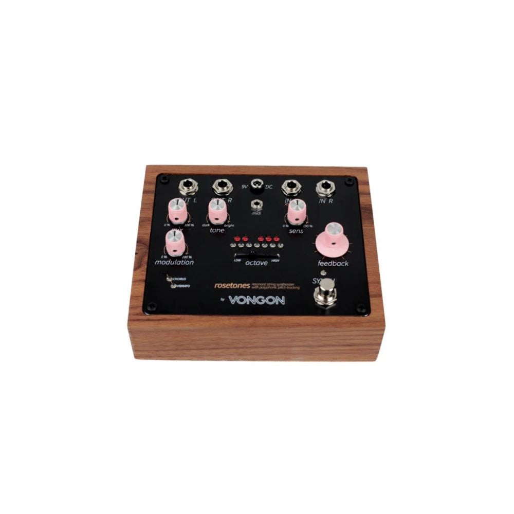 Vongon Rosetones Resonant String Synthesizer Effect Pedal Top
