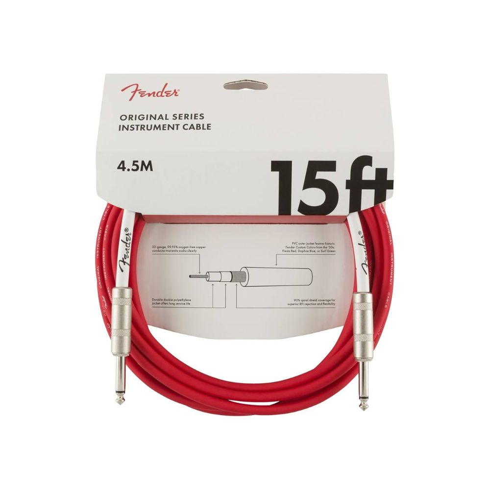 Fender Original Series Feista Red - 15ft Cable