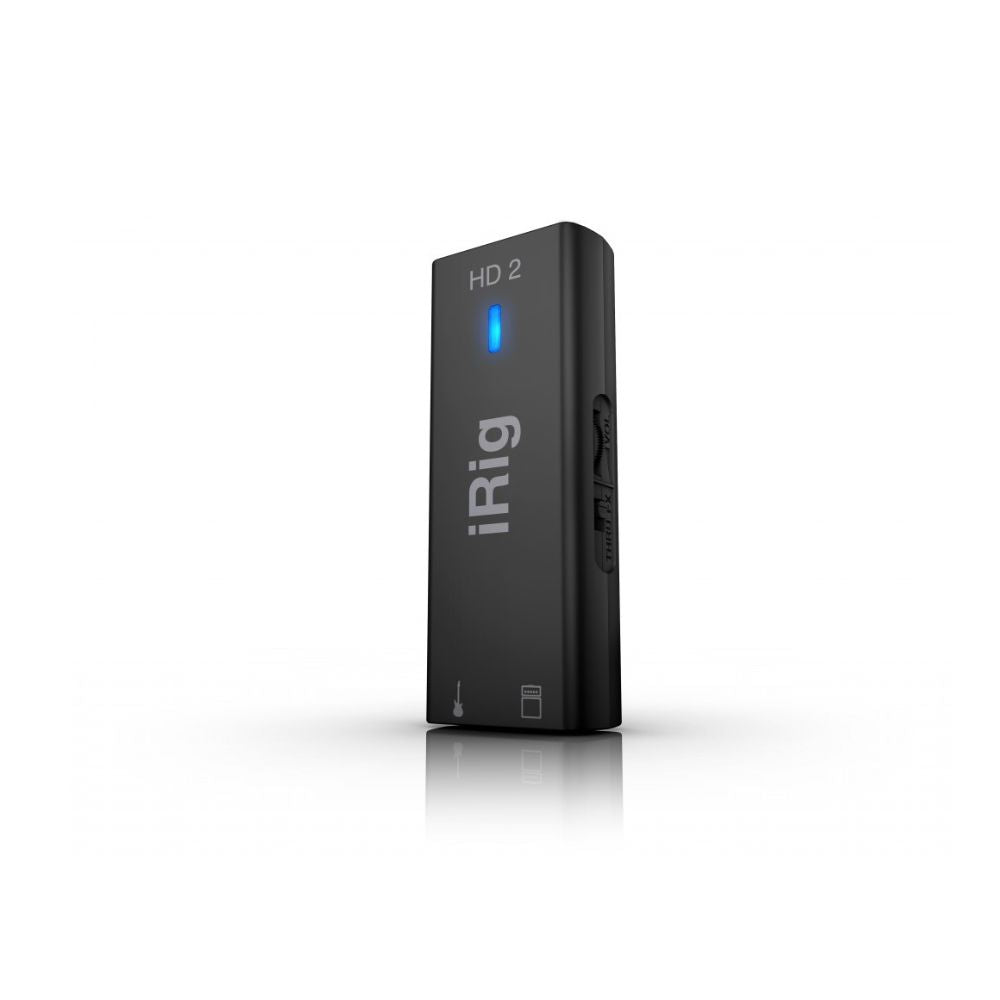 IK Multimedia iRig HD-2 Guitar Interface for iPhone, iPad, Mac and PC Front