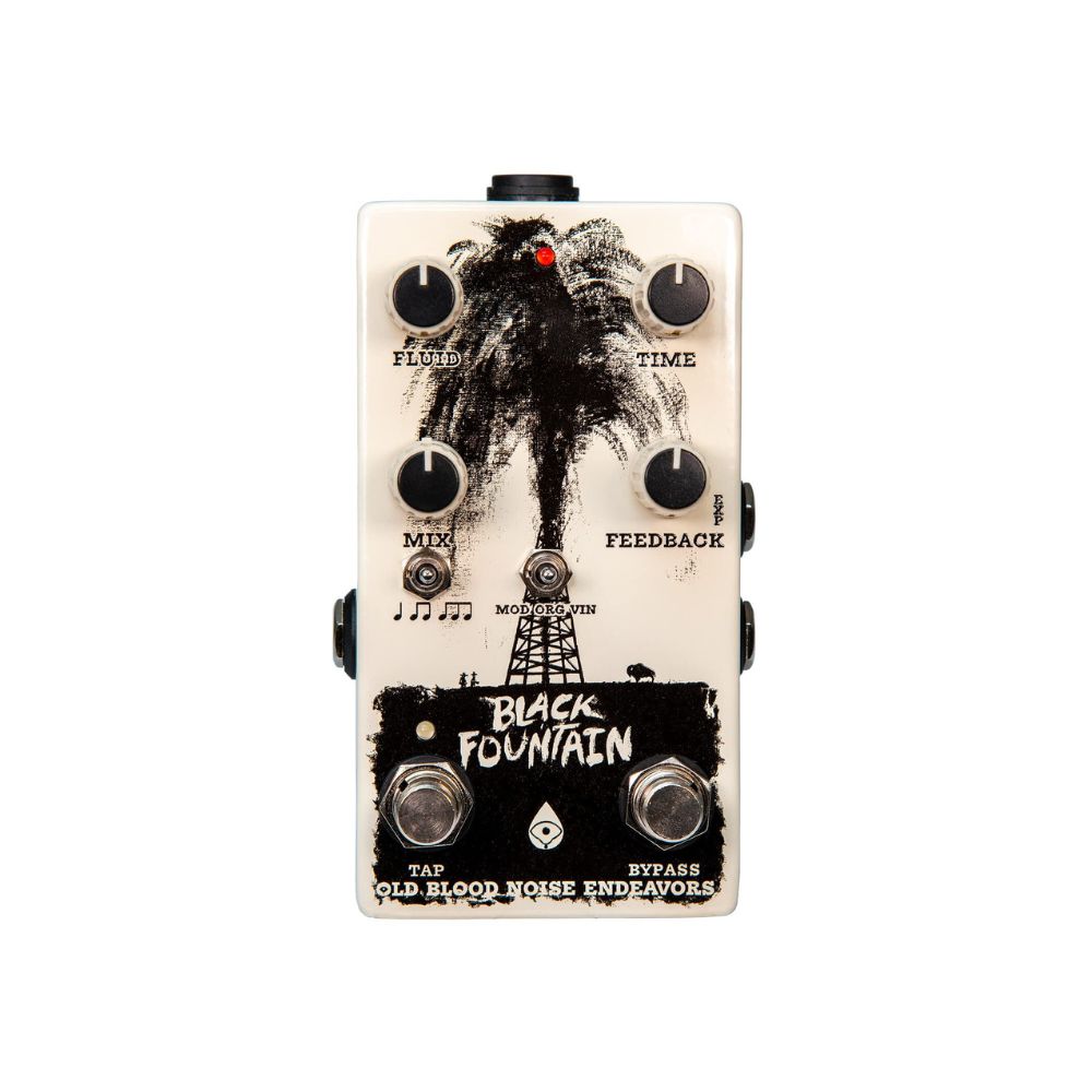 Old Blood Noise Endeavors Black Fountain V3 Delay With Tap Tempo Pedal