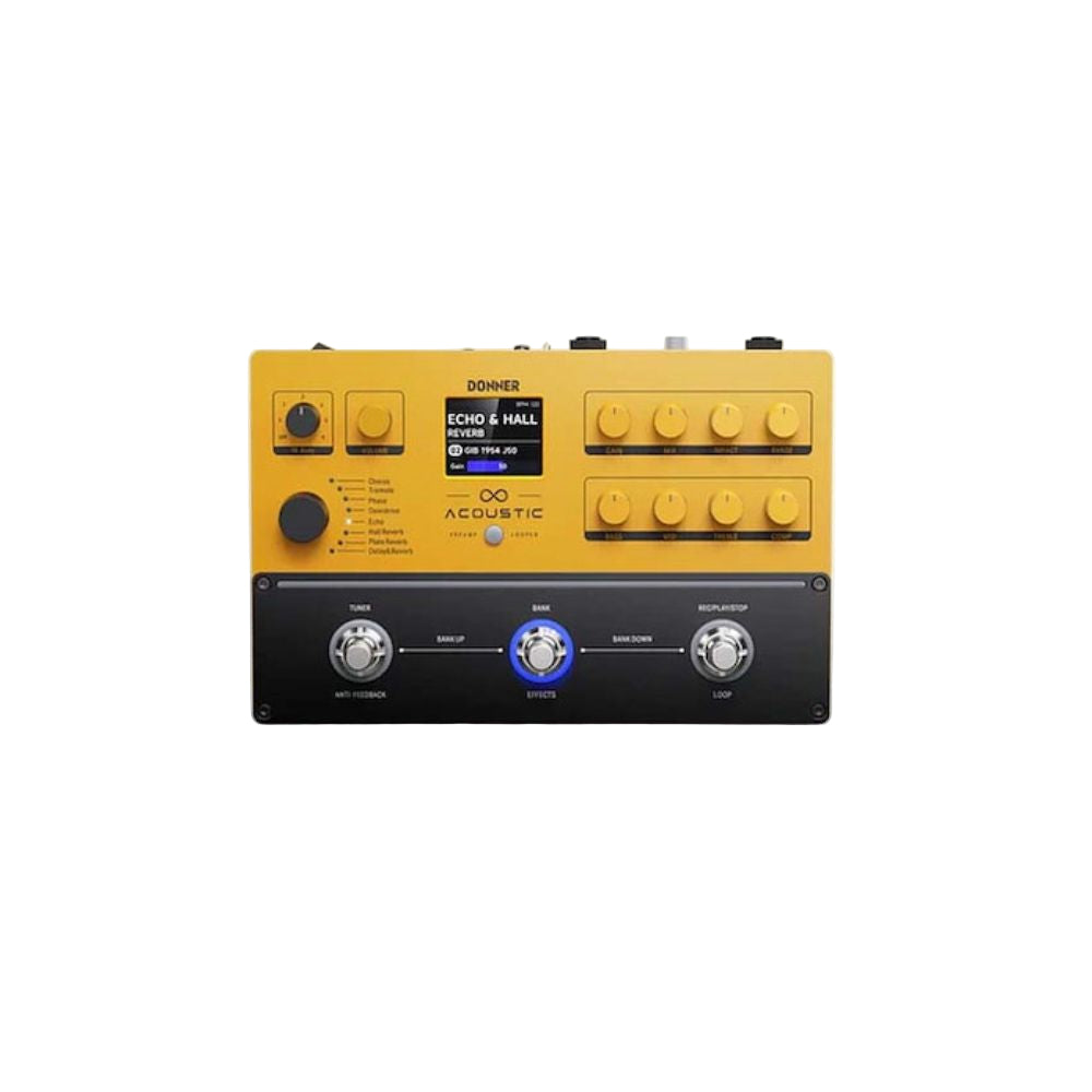 Donner APL – Acoustic Guitar Multi-Effects Pedal Front