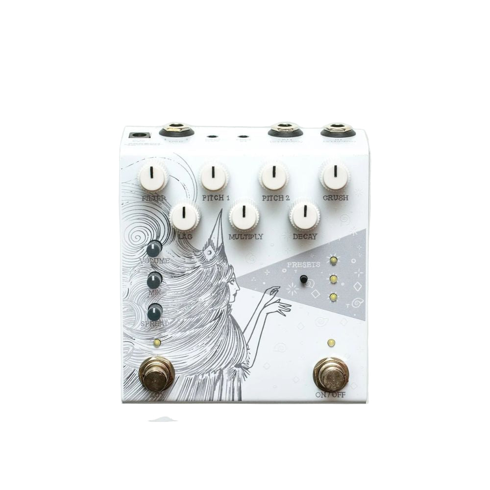 Old Blood Noise Endeavors Dark Star Stereo Soundscape Reverb White Revolver-esque Colorway