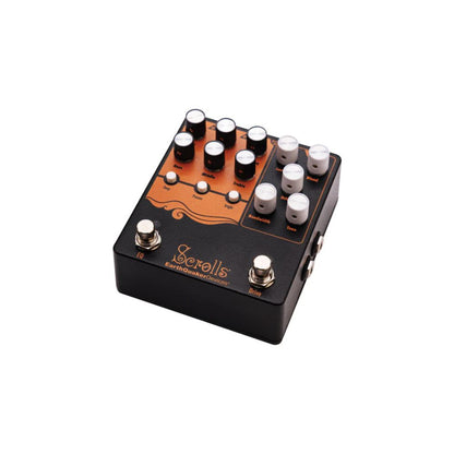 EarthQuaker Devices Scrolls Bass Odyssey Bass Preamp Effect Pedal Top