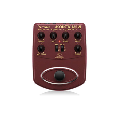 Behringer ADI21 V-Tone Acoustic Driver DI Pedal Front