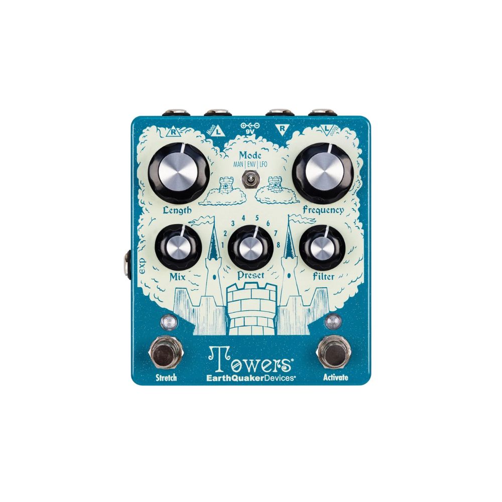 EarthQuaker Devices Towers™ Stereo Reverberant Filter  Front