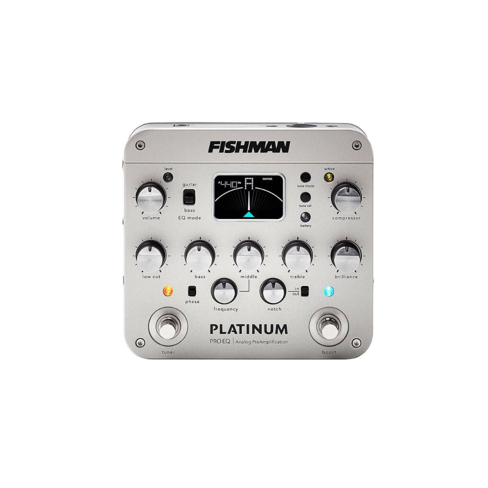 Fishman Platinum Pro EQ/DI Analog Preamp Pedal Front