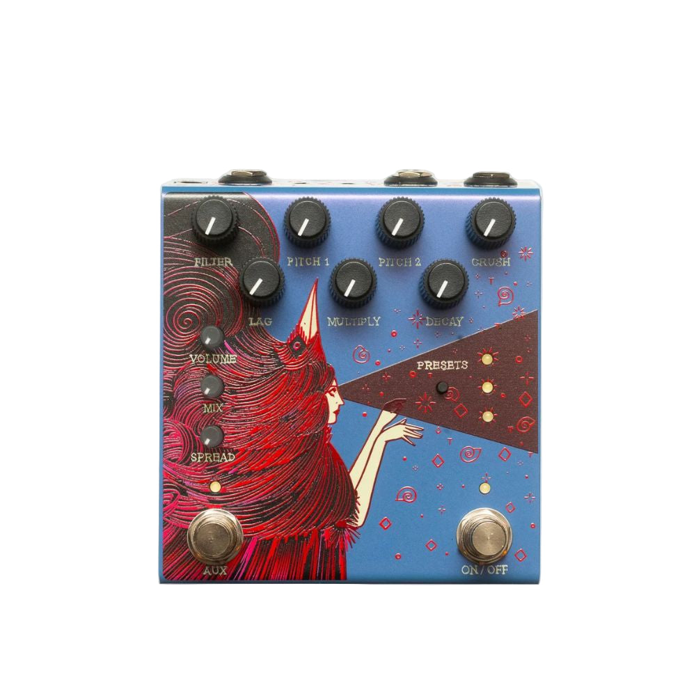 Old Blood Noise Endeavors Dark Star Stereo Soundscape Reverb Blue Raspberry Colorway