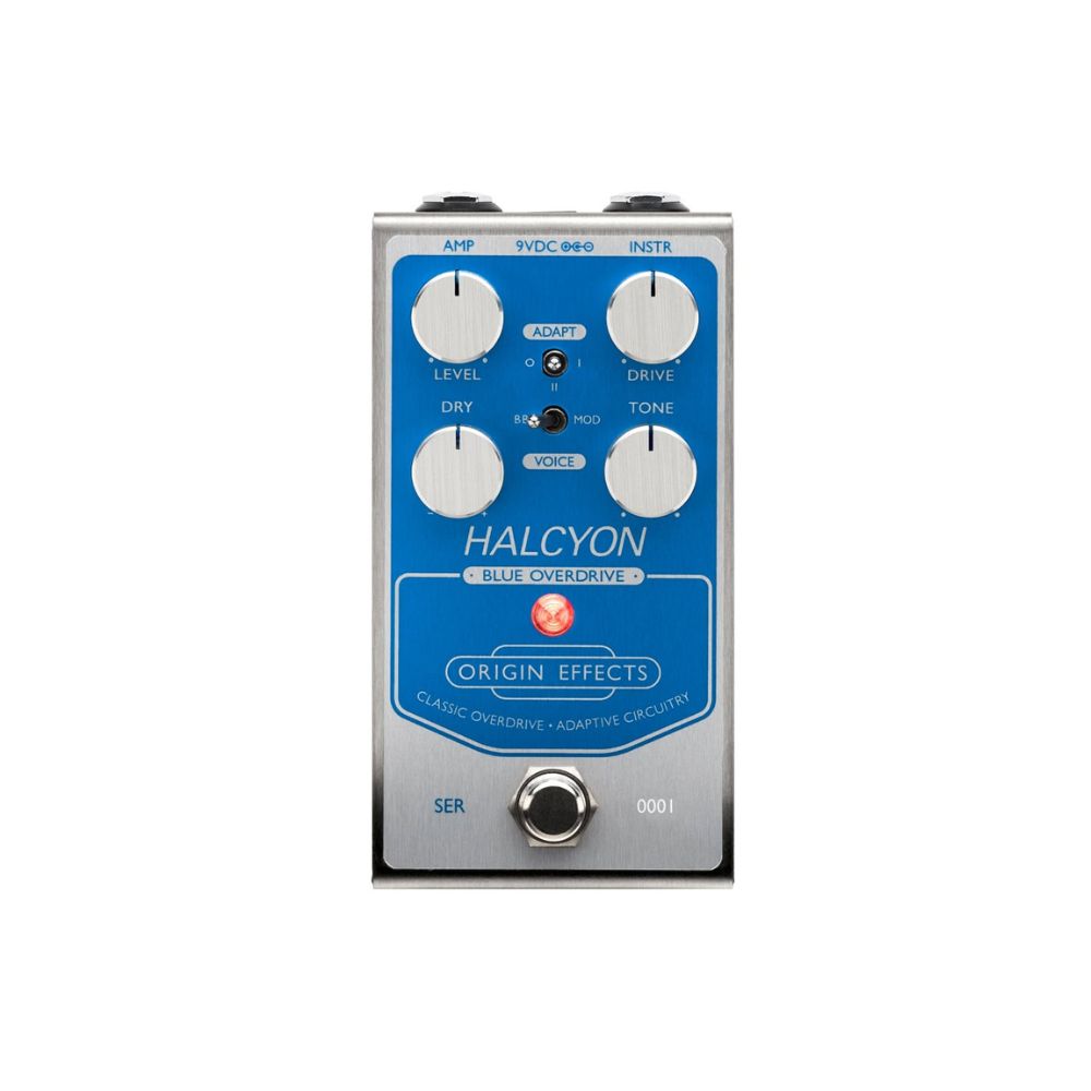 Origin Effects Halcyon Blue Overdrive Pedal Front