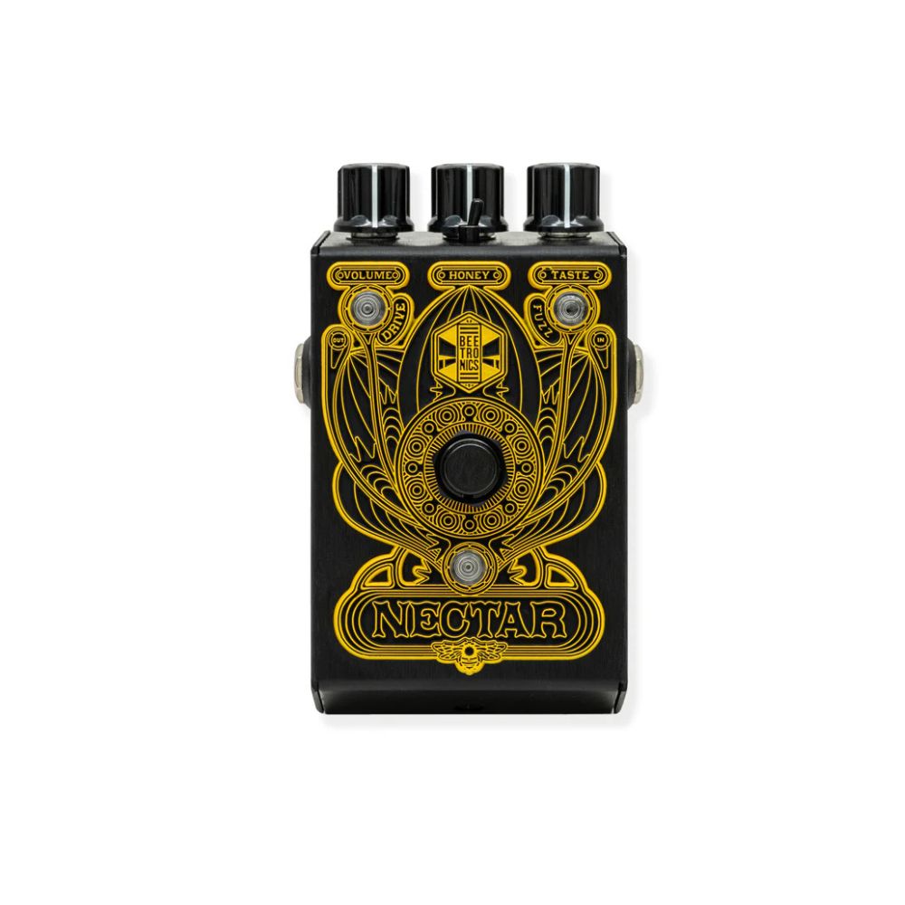 Beetronics Nectar Tone Sweetener • Babee Series Fuzz &amp; Overdrive Pedal Front