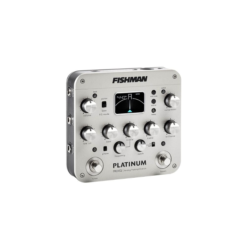 Fishman Platinum Pro EQ/DI Analog Preamp Pedal Front